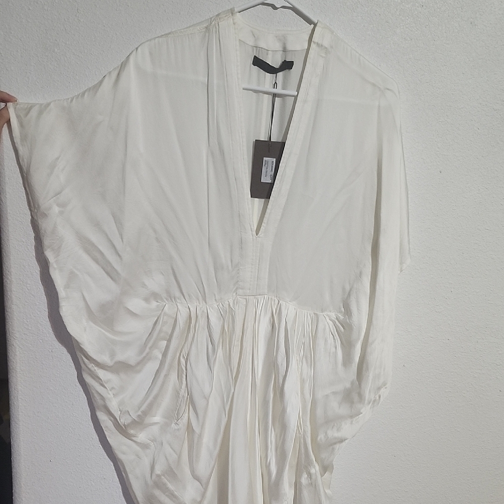 NICHOLAS K DRIFTER White Draped Maxi Dress. Size XXS - Picture 15 of 16